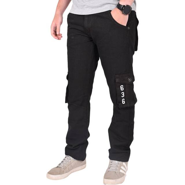 Mens Cargo Combat Denim Jeans - TF260