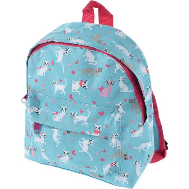 (Cat (Blue)) Kids Backpack Boys Girls School Bag Animal 3D Cartoon Junior Toddlers School Bag