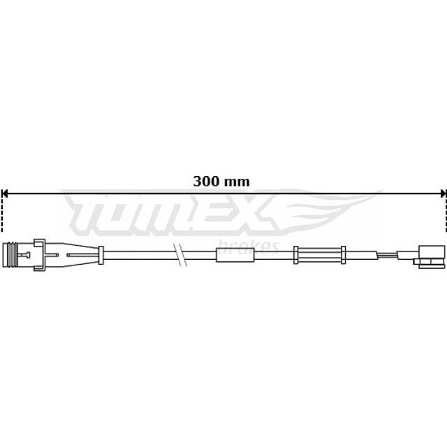 Varningssensor, bromsbeläggslitage TOMEX Brakes TX 30-70