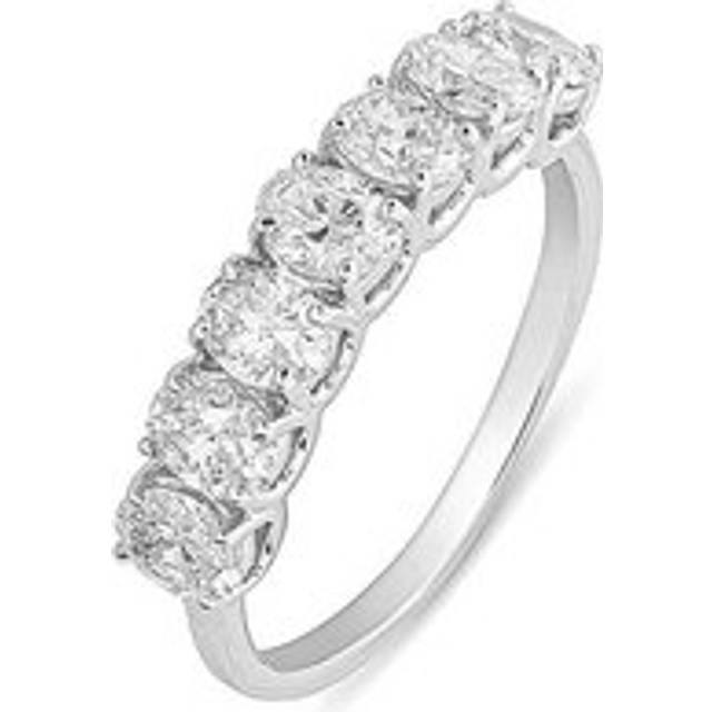 9ct White Gold Lab Grown Oval Eternity 1.00ct Diamond Ring
