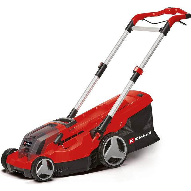 Einhell Professional GP-CM 36/450 Power X-Change Batteri Batteridriven gräsklippare Elektrisk startmotor, inkl. 2 batteri, Mulching-funktion, Bakre urladdning,