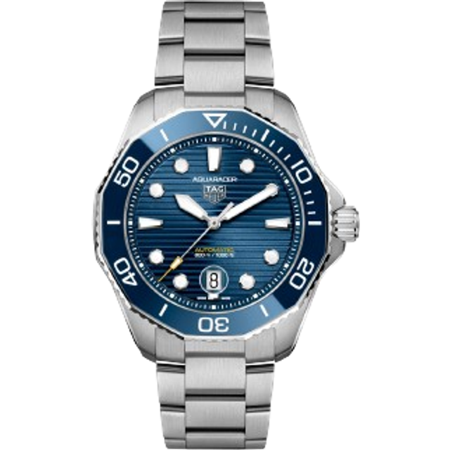 TAG HEUER Aquaracer Calibre 5 AUTO 43MM SS Men's Watch WBP201B.BA0632 - Blue - 43 mm