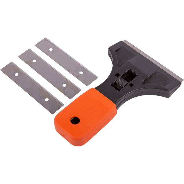 Blackspur Safety Window Scraper With Five Spare Blades