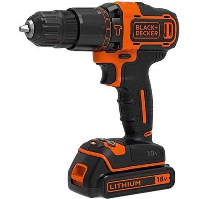 Black & Decker Cordless Drill Driver 18V Battery + Charger  BCD001C1-GB