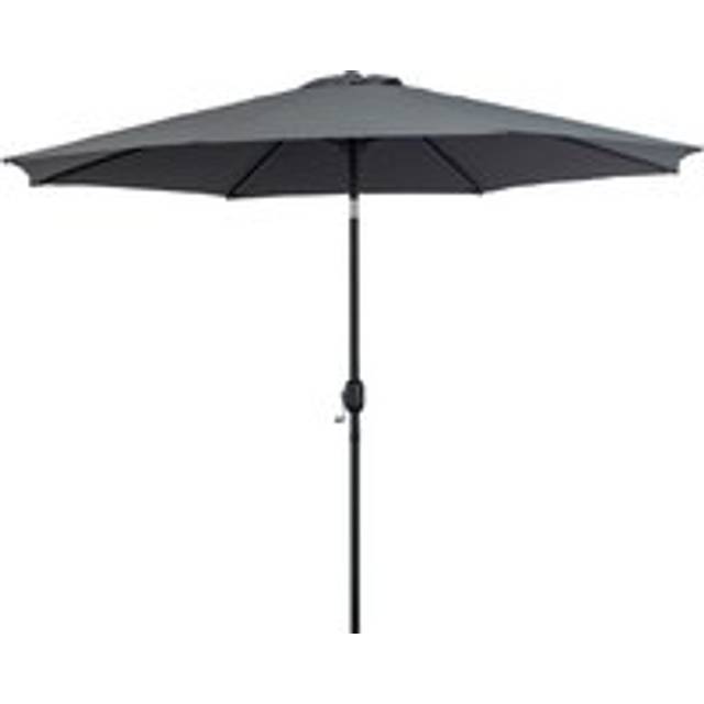 Outsunny Sun Umbrella 840-070CG Steel, Polyester Grey