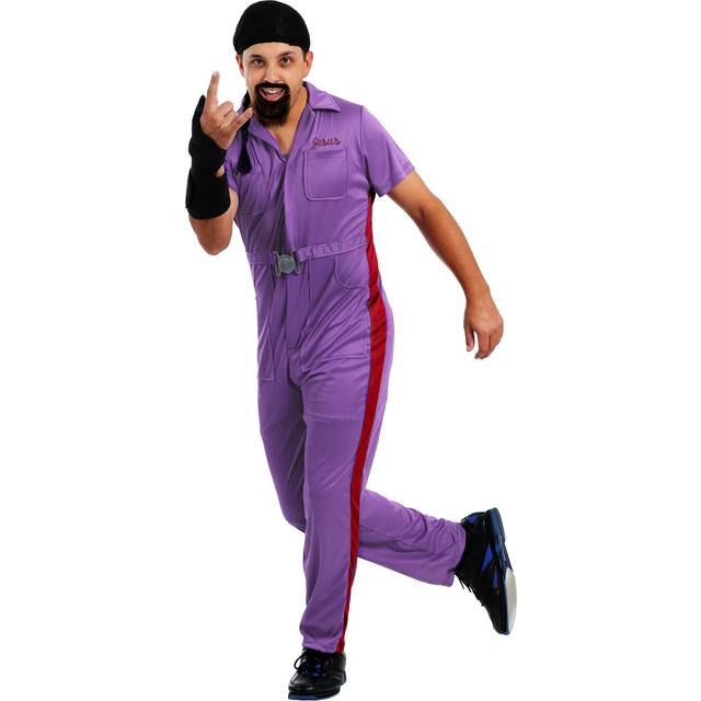 Mens Plus Size Big Lebowski Jesus Costume - Black&#47;Red&#47;Purple (3X)