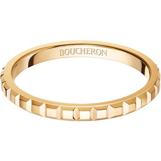 Boucheron Womens Yellow Quatre Clou De Paris 18ct Yellow-gold Ring 54mm - YELLOW