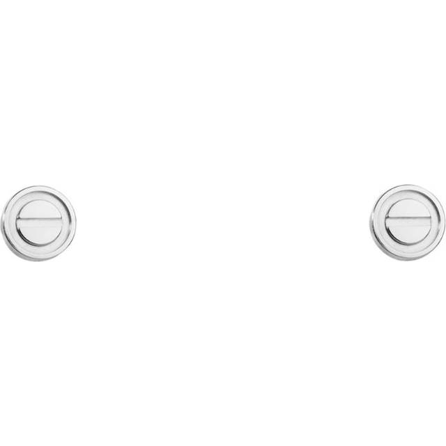 Cartier White Gold Love Stud Earrings - One size