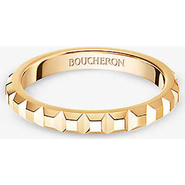 Boucheron Womens Pink Epure 18ct Rose-gold and 0.24ct Diamond Ring 50mm - PINK