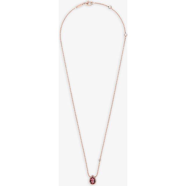 Boucheron Womens Pink Serpent Boh&#232;me 18ct Rose-gold, Rhodolite and Diamond Necklace - PINK