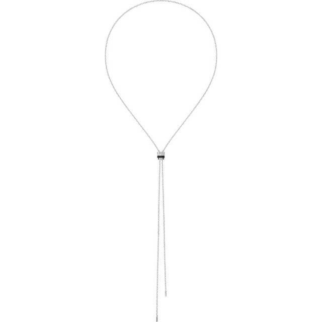Boucheron Womens White Gold Quatre Black Edition 18ct White-gold and 0.18ct Diamond Small Tie Necklace 1 Size - WHITE GOLD