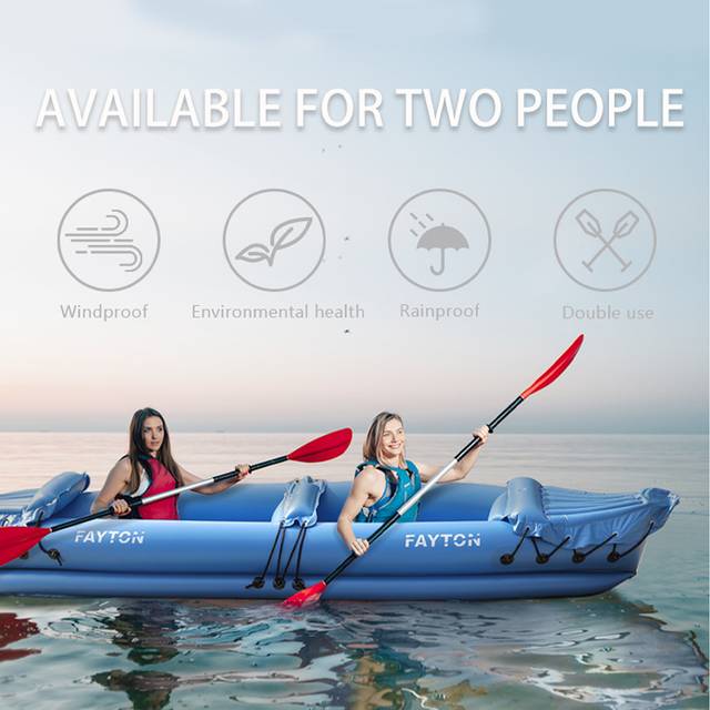Fayton 2 Seater Kayak - Blue - 17.5 x 50 x 47cm