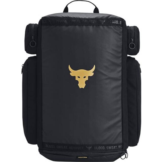 Under Armour Project Rock Duffle Backpack Black/ Black/ Metallic Gold 39 l (39 l)