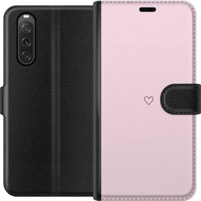 Plånboksfodral till Sony Xperia 10 V med Hjärta motiv