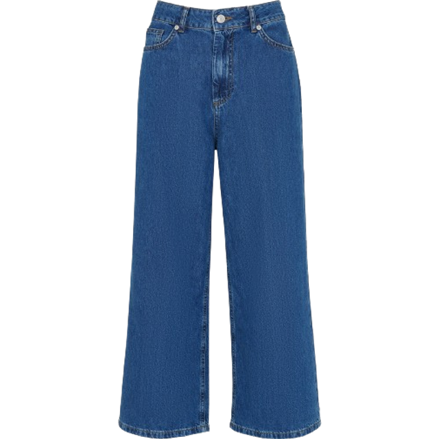 Whistles Wide Leg Cropped Jeans, Denim