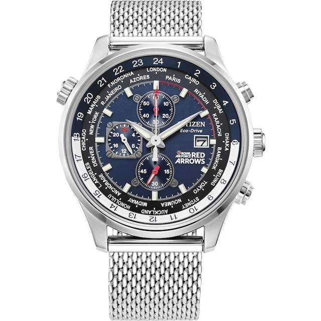 Citizen Red Arrows Men's Stainless Steel Mesh Bracelet Watch