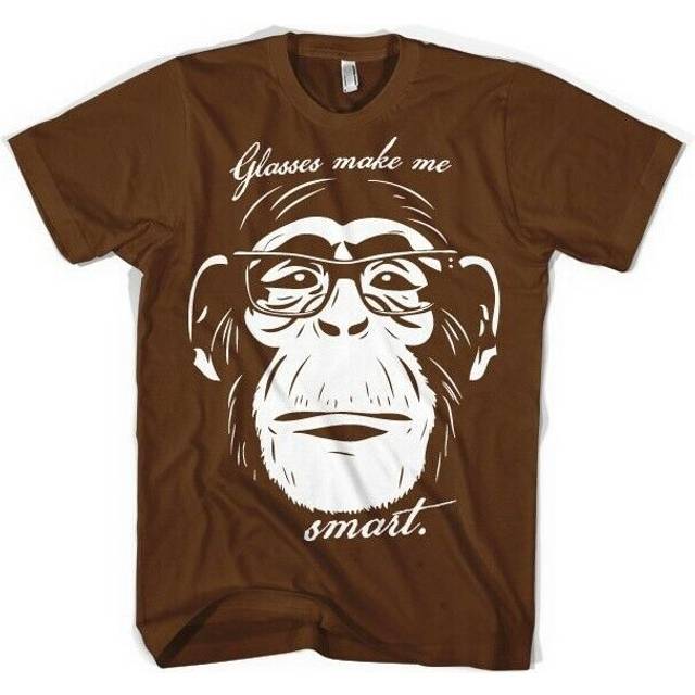 Hybris glasses makes me smart t-shirt brown