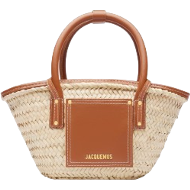JACQUEMUS Beige & Brown Les Classiques 'The small Soli basket' Tote - 811 Light Brown 2 - UNI