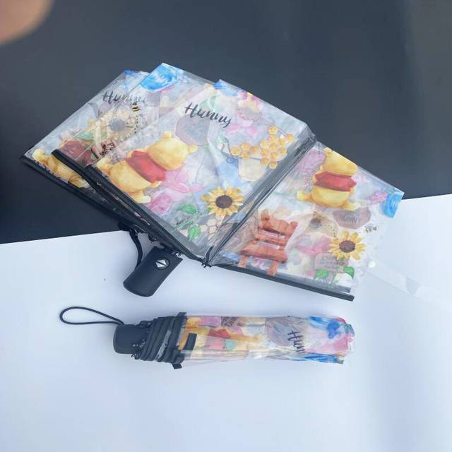 (Style L) Cinnamoroll Transparent Kuromi Plastic Umbrella Fashion Cute Practical Girl