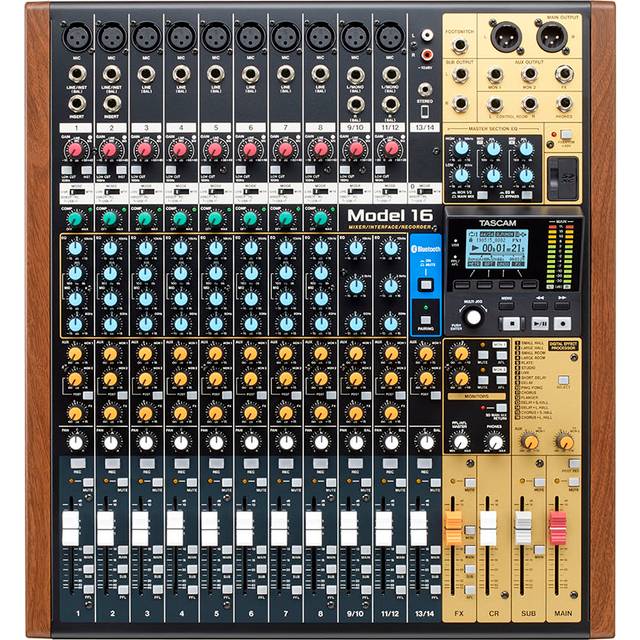 Tascam 14-ch Analogue Mixer With 16-track Digital Recorder