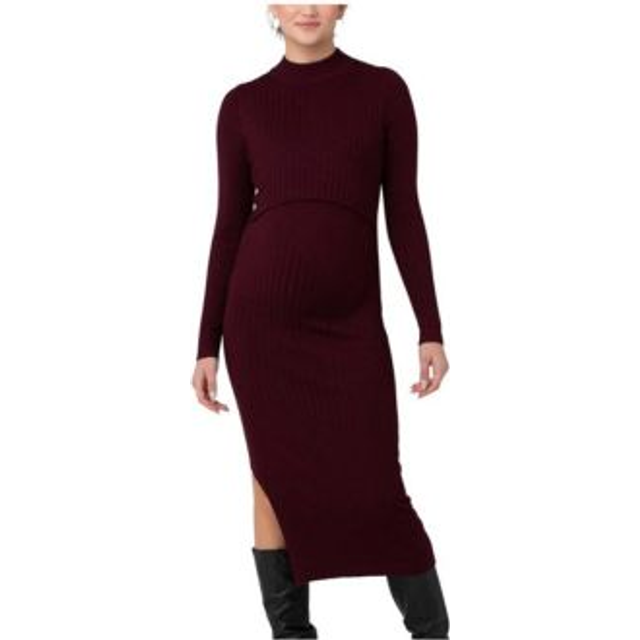 Ripe Nella Rib Knit Maternity & Nursing Dress