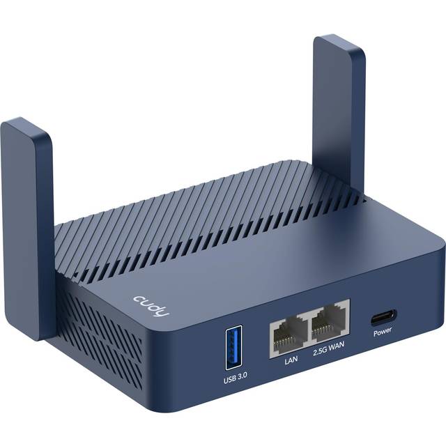 TR3000 Small Portable WiFi 6 Router, Dual Band Gigabit Wireless Router for Home&Travel, Up to 3000 Mbps, VPN Server/Client/IPV6, 2.5Gbps WAN Port