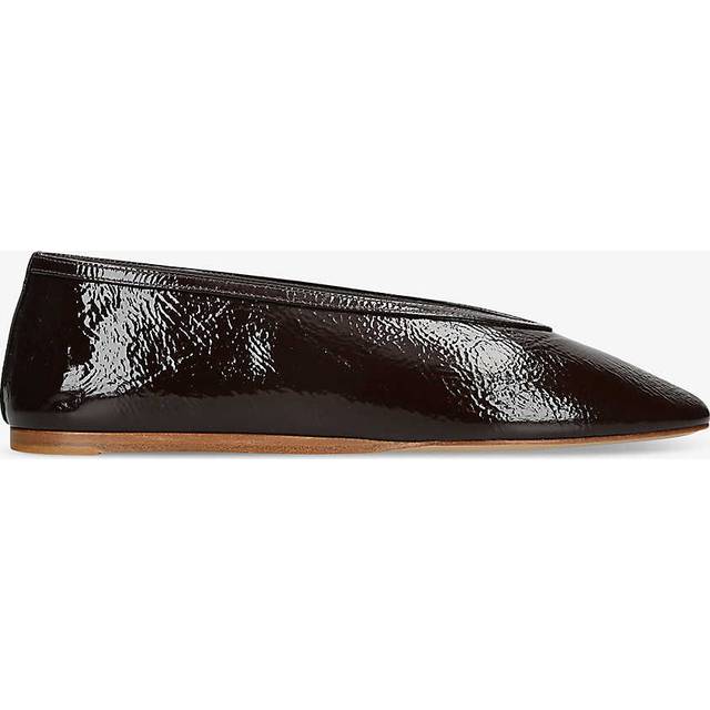 Le Monde Beryl Leather Luna Ballet Flats - Brown - 37