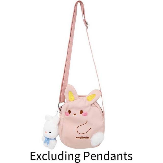 (Pink) Cross Shoulder Body Bag Mobile Phone Bag Cartoon Rabbit Casual Womens Style