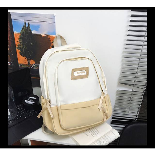 (White) Versatile Minimalism And Neutral City Backpack Ideal For Casual Travel