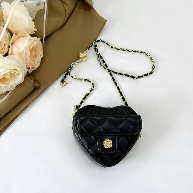 (Black) Crossbody Shoulder Single Bag Fashion Casual Simple Solid Color Girls Style