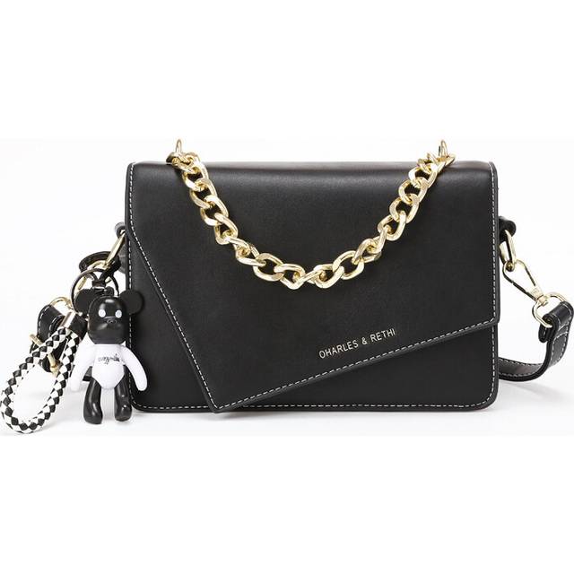 (Black) Shoulder Single Crossbody Bag Fashion Casual Simple Classic Exquisite Girl Style