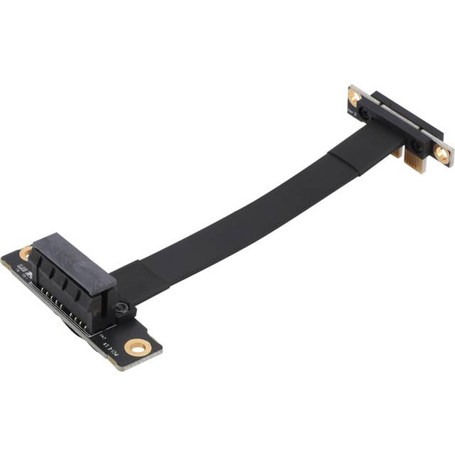 PCIE X1 Riser Cable Dual 90 Degree Right Angle PCIe 3.0 X1 to X1 Extension Cable 8Gbps PCI Express 1X Riser Card - 10CM
