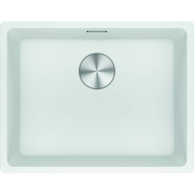 Franke MRG110-52 PW Maris Fragranite Single Bowl Undermount Sink - WHITE