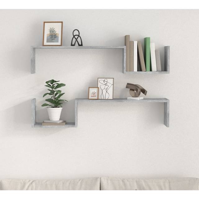 Ismaeil Bracket Shelf - Light Grey (20cm H X 100cm W X 15cm D)