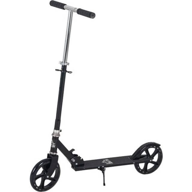 HOMCOM Kids Scooter Ride On Toy Height Adjustable For 7-14 Years - Black | TJ Hughes