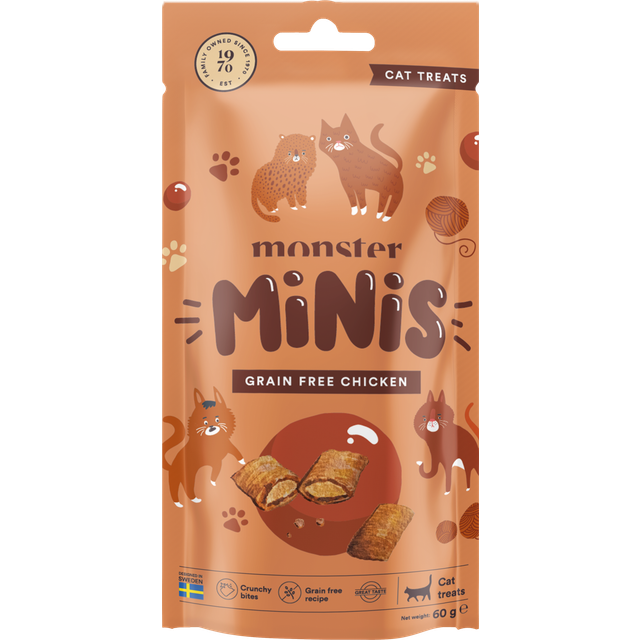 Monster Pet Food Minis treats Grain Free Chicken 60 g