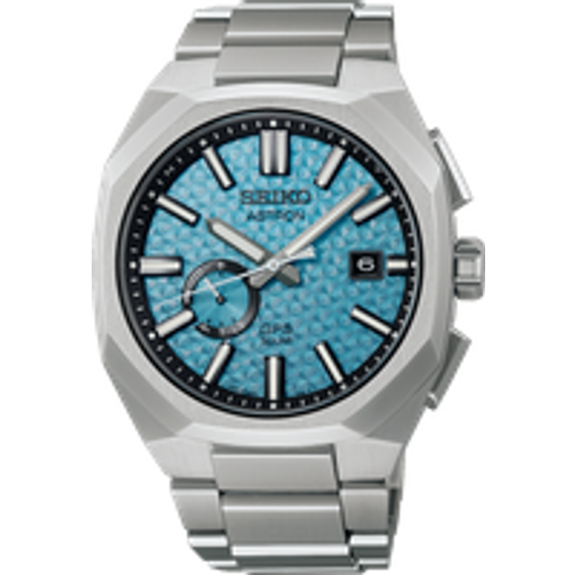 Seiko Herrenuhr Astron GPS Solar Dual Time Limited Edition SSJ027J1 - silber
