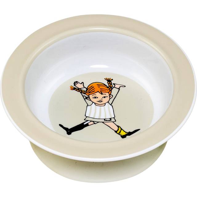 Rätt Start Pippi Cirkus sugkoppstallrik Ø15,5 cm Beige - Multi