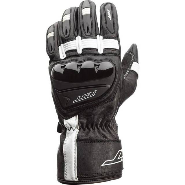 RST Pilot Motorcycle Gloves, black-white, Size 2XL for Men