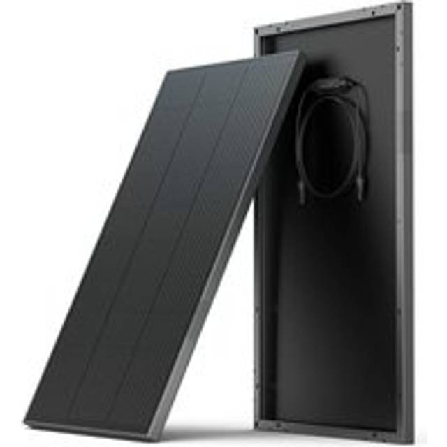 Ecoflow - ef 2PCS 100W Rigid Solar Panel with High Efficiency Solar Modules, IP68 Waterproofing, Ideal for Off-Grid Solar Panel Kits, pv Charging,