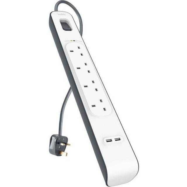 Belkin BSV401AF2M surge protector White 4 AC outlet(s) 2 m