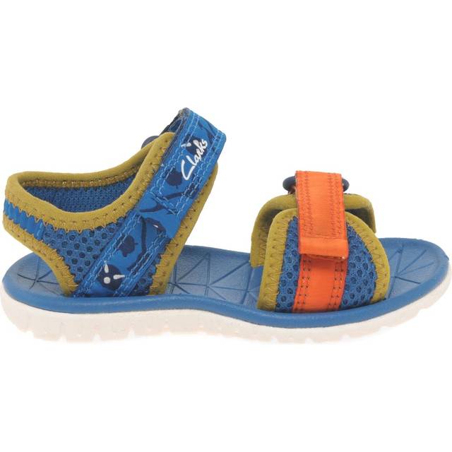 Clarks Flickor Surfing Tide T Sandal, blå, 22.5 EU