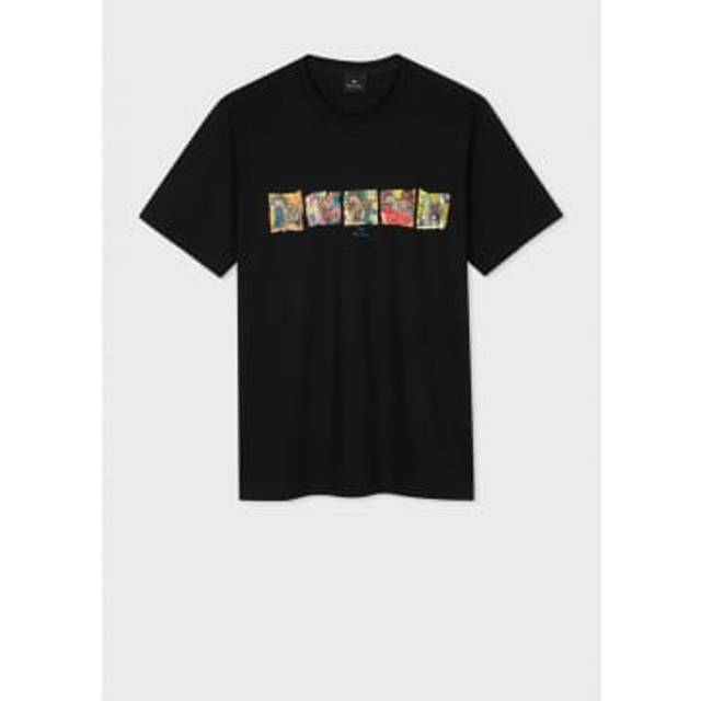 Paul Smith - Zebra Comic Strip Graphic T-shirt Col: 49 Navy, Size: Xxl XXL