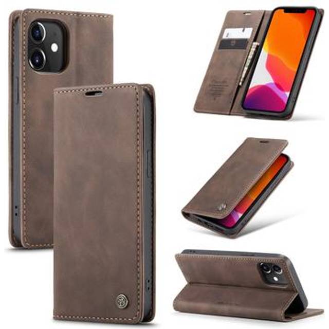 iPhone 12/12 Pro Caseme 013 Series Plånboksfodral - Kaffe