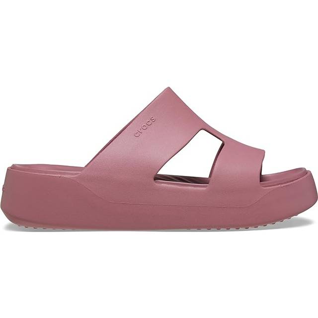 Crocs Getaway Platform H-Strap Mule Womens | Slip On Shoes  | Cassis  | UK Size 7