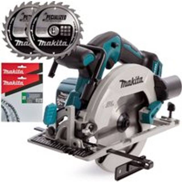 DHS680Z 18v Lithium Brushless Circular Saw 165mm - 2 x Specialized Blade - Makita