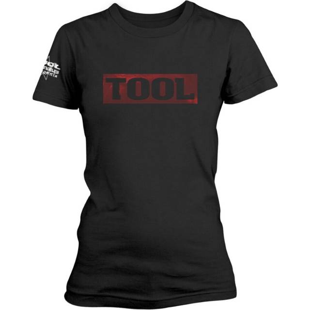 (XL) Tool 'Shaded Box' (Black) Womens Fitted T-Shirt