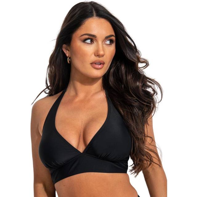 Pour Moi Space Non Wired Halter Bikini Top - Black - XS - 8