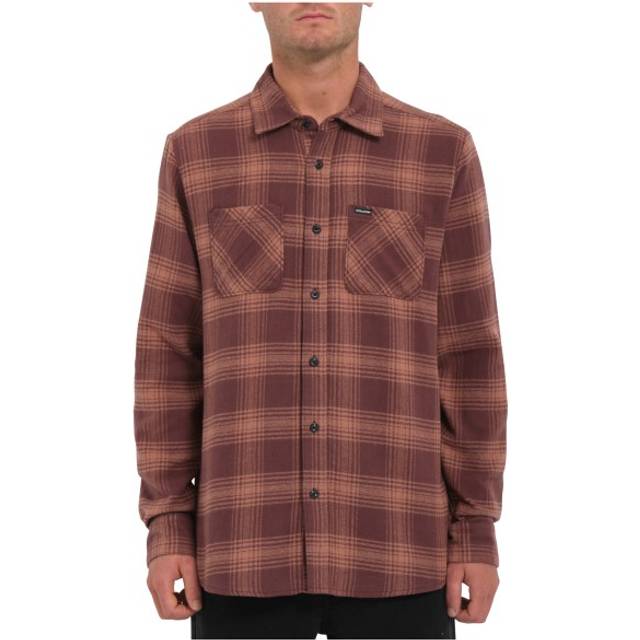 Volcom - Tone Stone Pumice - Shirt - brown - S - 100% Cotton,Cotton,gid://shopify/Metaobject/67408396525