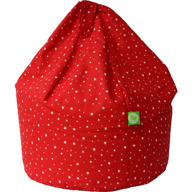 Cotton Red Stars Bean Bag Large Size